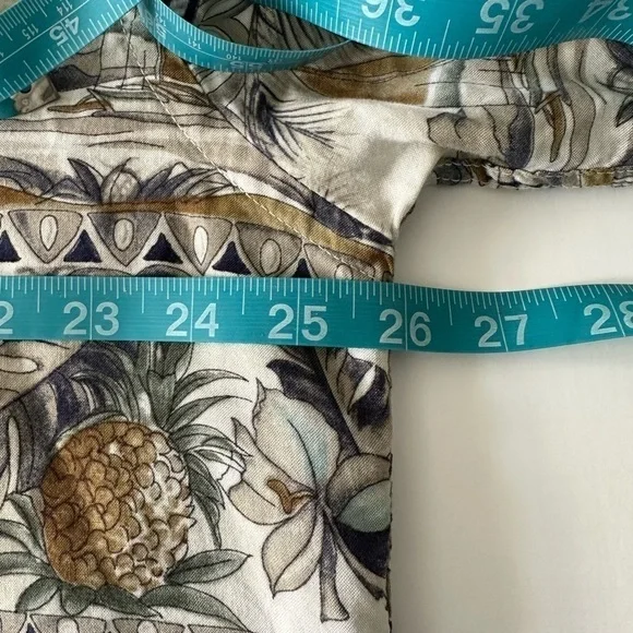 Campia Moda Men’s Hawaiian Shirt Beach Cocktails Bananas Pineapples Leaves XL - Picture 6 of 7